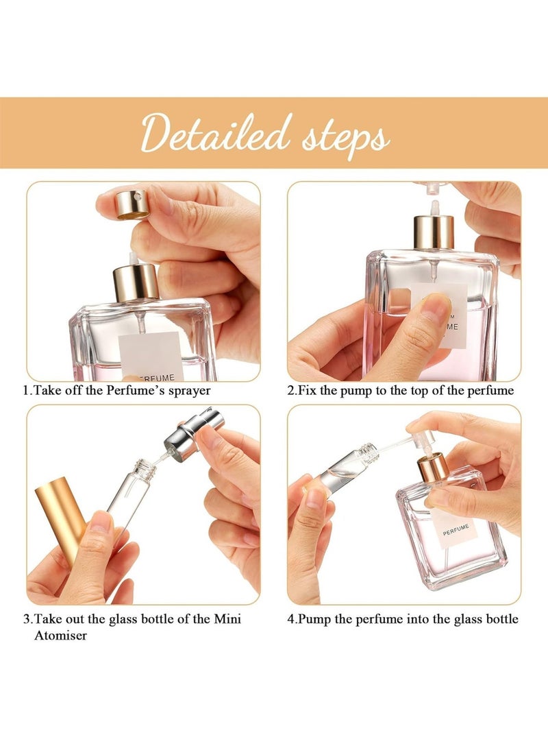 5-Piece Portable Refillable Mini Perfume Bottles Set 10ml - Image 3